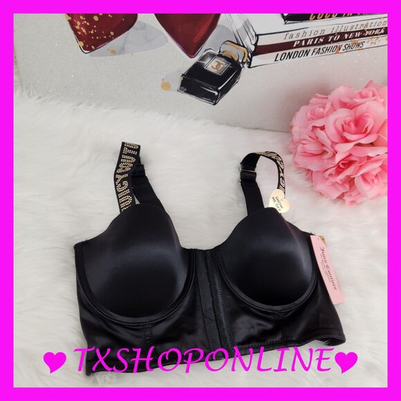 💗👙 Juicy Couture Studded straps logo mini bustier NWT💗👙 - Picture 5 of 6